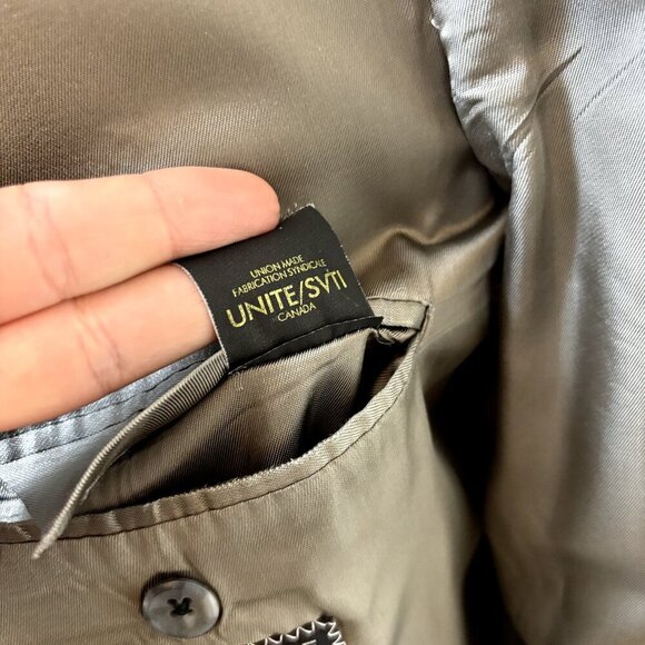 Jack Victor Handmake Men's Sport Coat Blazer‎ 46L Houndstooth Wool Suit Jacket - Picture 12 of 12